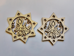 Dreven ozdoba - hviezda